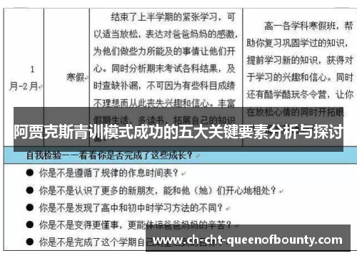 阿贾克斯青训模式成功的五大关键要素分析与探讨 阿贾克斯青训模式成功的五大关键要素分析与探讨